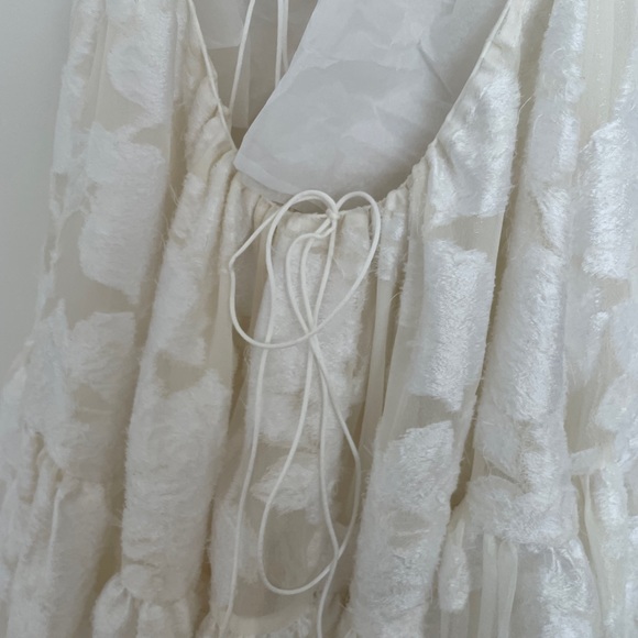 Cecilie Bahnsen tie back Sofie Rose-chinée Dress UK6 XS (Bridal) - Picture 8 of 11